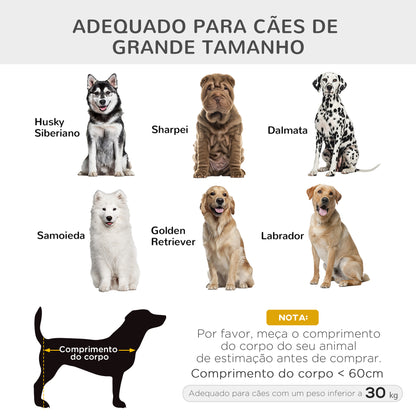 PawHut Cama Elevada para Cães Pequenos Médios Cama para Animais de Estimação com Tecido de Malha Respirável Estrutura Curvada de Aço para Interior e Exterior 110x60x20cm Cinza