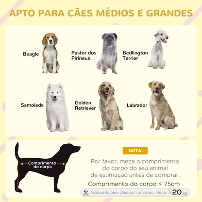 PawHut Casa para Cães de Madeira 101x66,5x70,5cm Casa para Animais de Estimação com Teto Abatível Frontal de Acrílico Porta com Cortina e Fundo Amovível Cinza Escuro