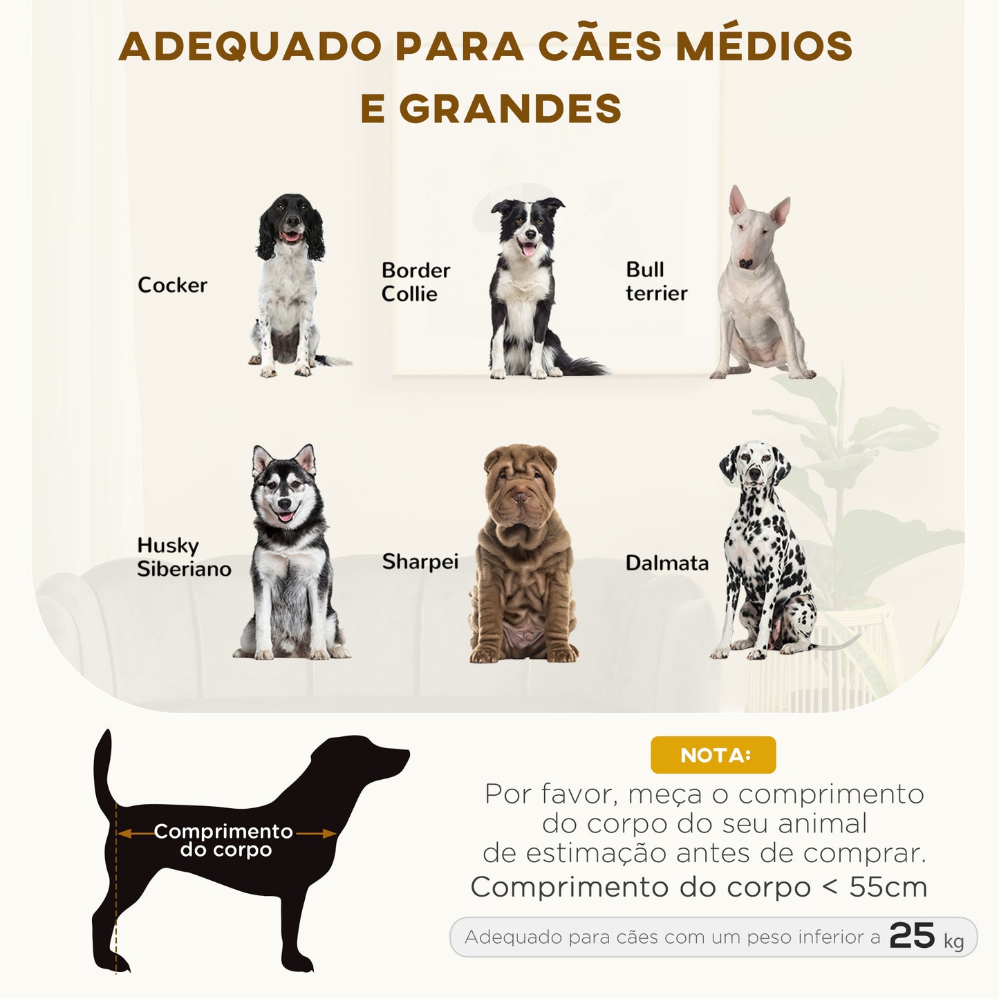 PawHut Sofá para Cães Médios Sofá Cama para Animais de Estimação Estofado em Veludo com Pés de Madeira Carga Máxima 25 kg 98,5x60,5x35,5 cm Cinza Escuro