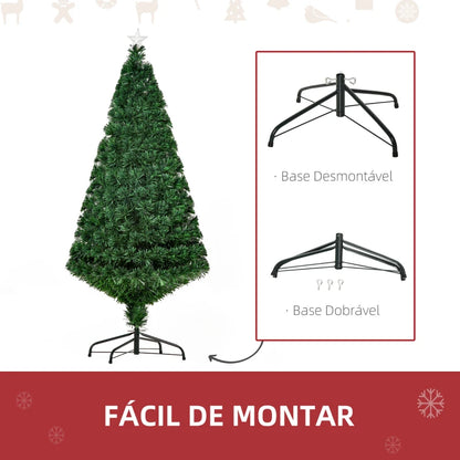 Árvore de Natal com Fibra Óptica - 150 cm