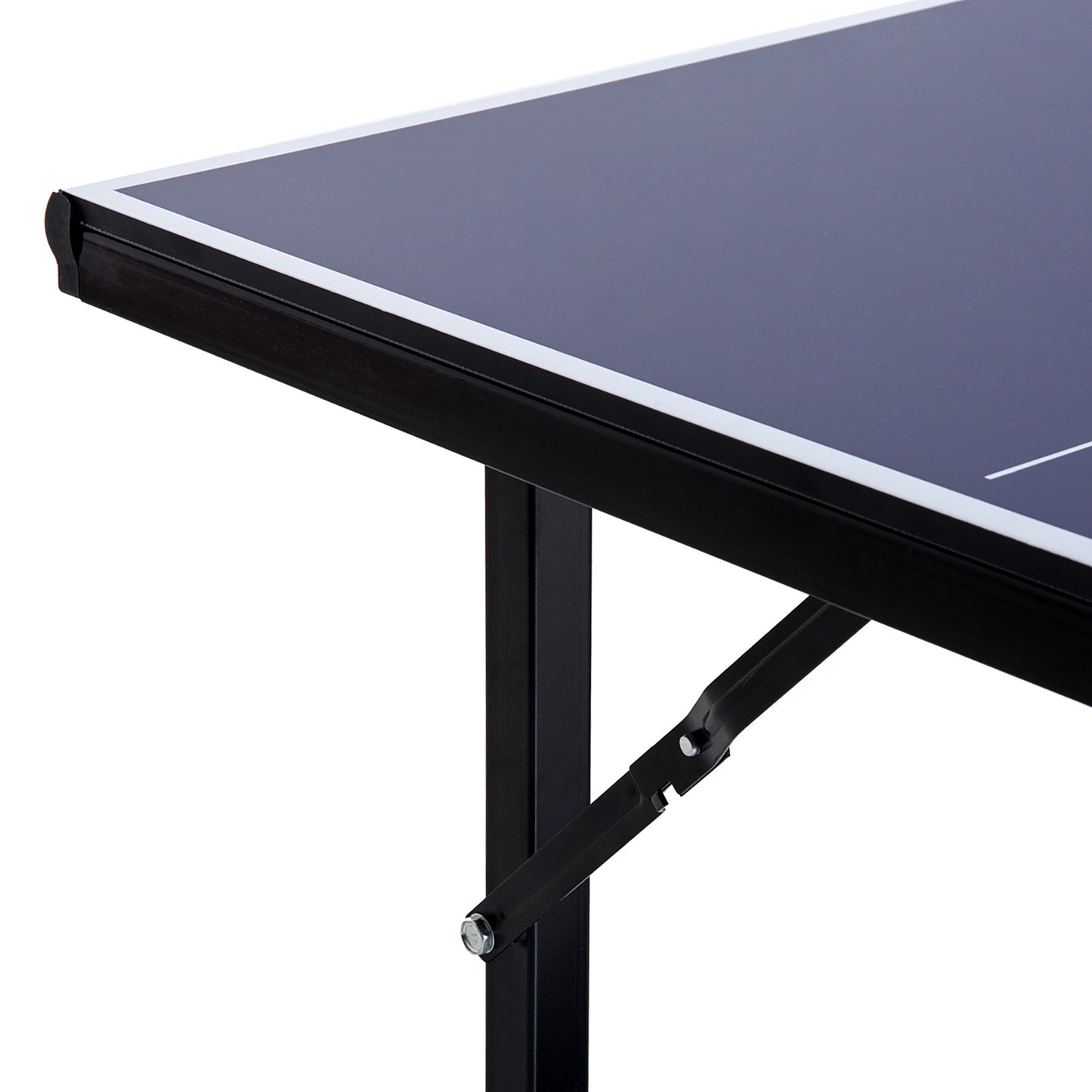 HOMCOM Mesa de Ping Pong Dobrável Mesa de Ping Pong Profissional com Rede e Estrutura de Aço para Interior e Exterior 182x91x76 cm Azul