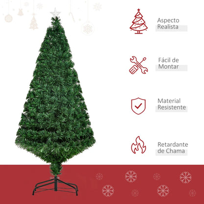 Árvore de Natal com Fibra Óptica - 150 cm