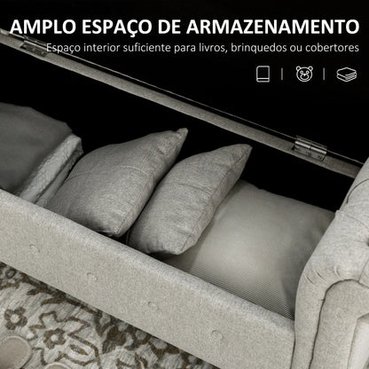 Banco Elle de Fundo de Cama com Baú - Design Moderno