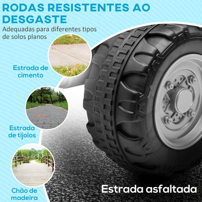 AIYAPLAY Quadriciclo Elétrico HONDA para Crianças de 18-36 Meses Quadriciclo Elétrico Infantil a Bateria 6V com Faróis LED Buzina Velocidade de 2,8km/h e Avance 65,5x35,5x43,5 cm Branco e Preto