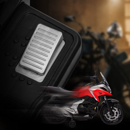 AIYAPLAY Moto Elétrica para Crianças de 3-6 Anos com Licença Honda Motocicleta de Bateria 12V com USB MP3 Luz LED Moto para Crianças com Velocidade 3 km/h Carga 30 kg Vermelho