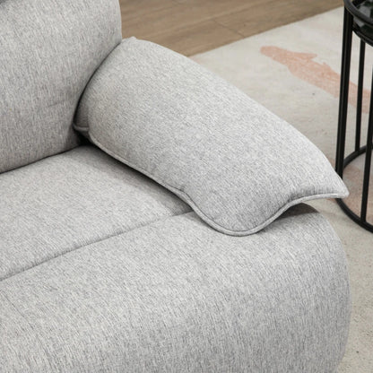 Poltrona Relax Dayla Reclinável em Tecido Premium - Cinzento - Design Nórdico