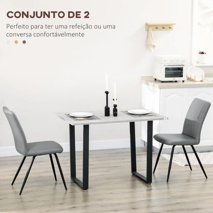 Conjunto de 2 Cadeiras Faden - Design Moderno