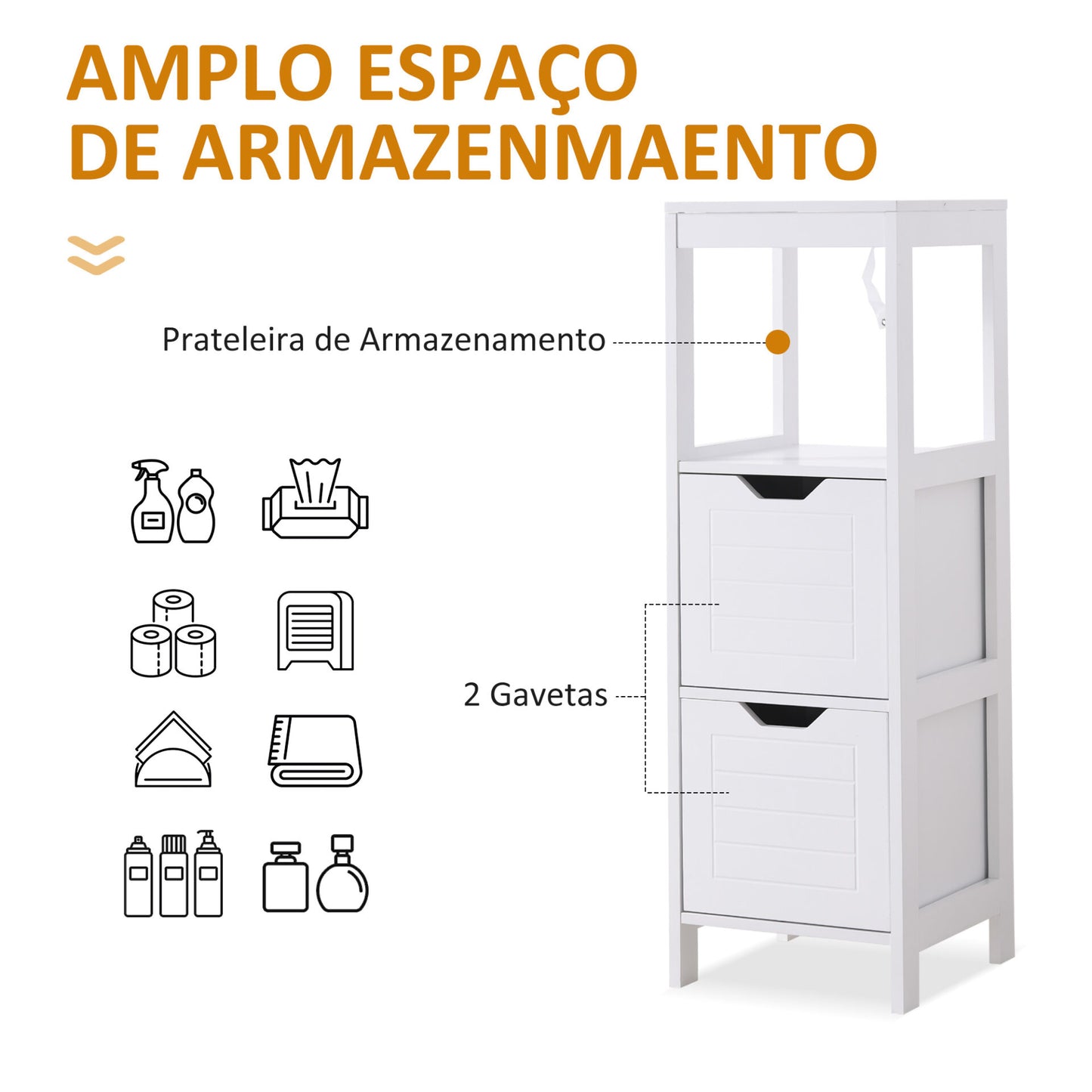 Armário de Apoio Lorde para Casa de Banho - Design Nórdico - Leva-Me Contigo - Móveis & Decoração