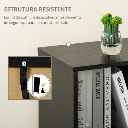 Estante Swuite - Preto - Design Nórdico - Leva-Me Contigo - Móveis & Decoração