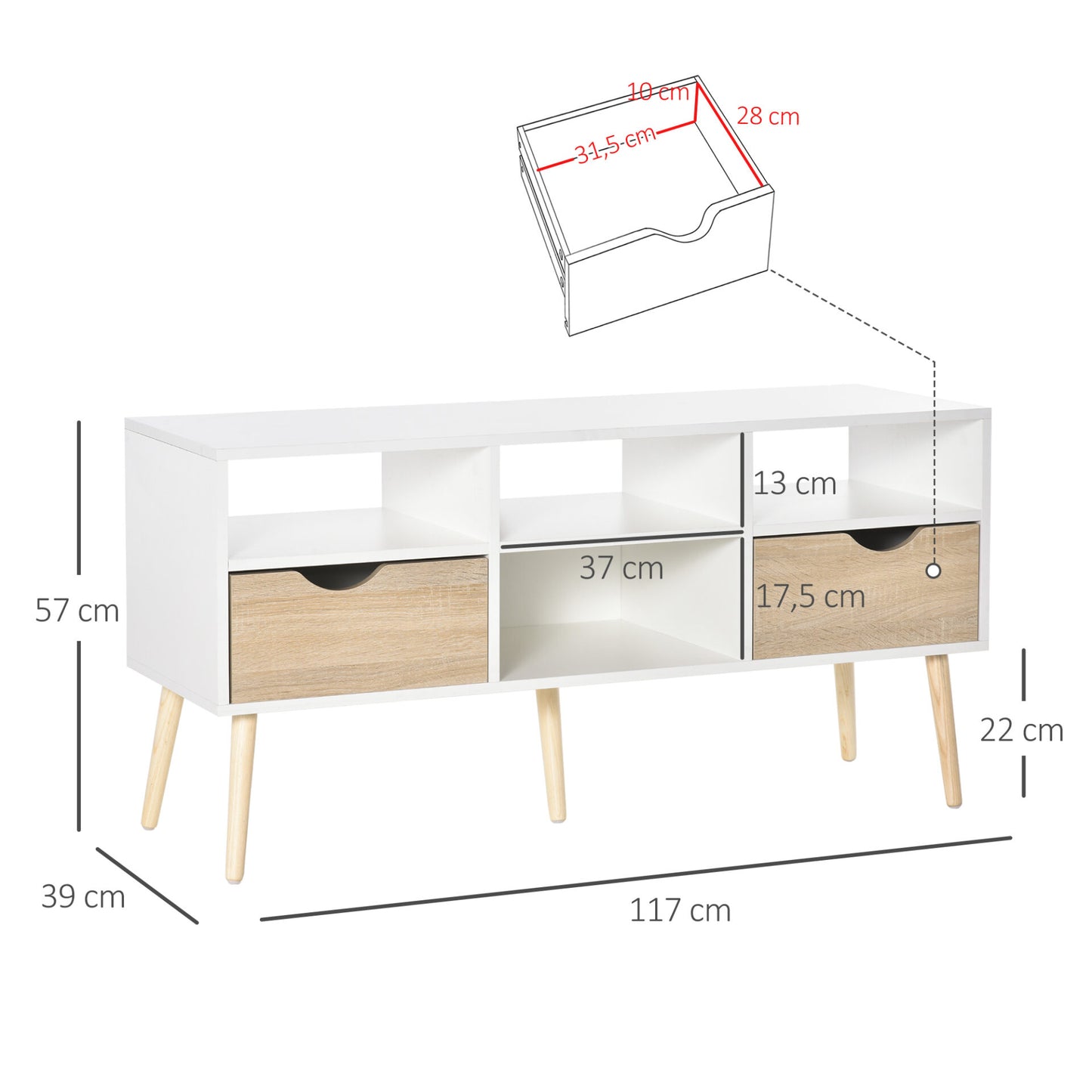 Móvel de TV Bhava - Design Moderno - Leva-Me Contigo - Móveis & Decoração