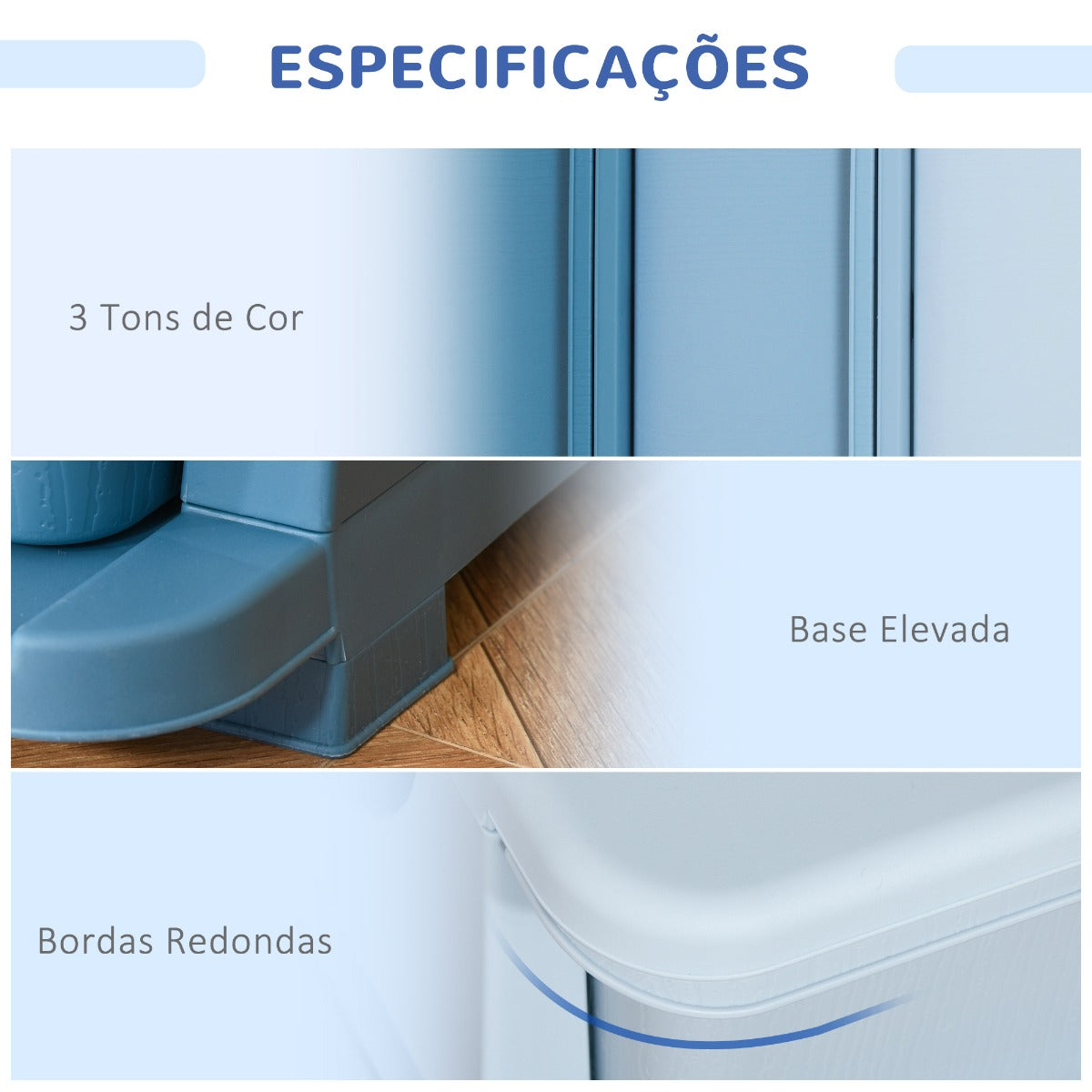 Organizador de Brinquedos Luna - Azul - Design Moderno - Leva-Me Contigo - Móveis & Decoração