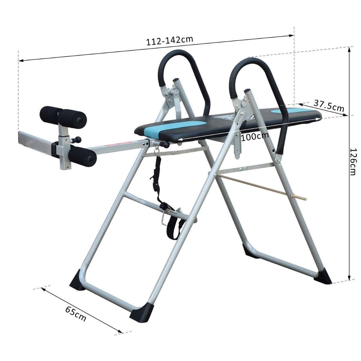 Tábua de Inversão Gravitacional Dobrável com Altura Ajustável - HomeGym - Leva-Me Contigo - Móveis & Decoração