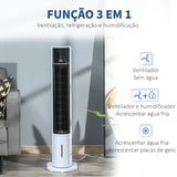 Ventoinha de Coluna de 3 Velocidades com Humidificador - 60W