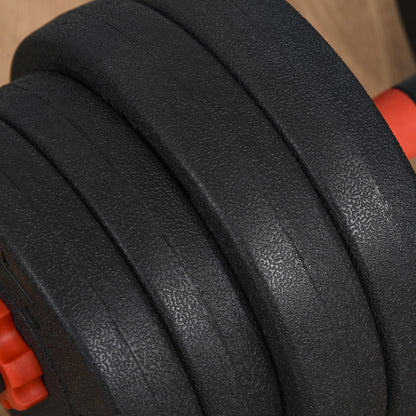 Conjunto de Halteres com Barra Ajustável - 2 em 1 - 25kg no Total - HomeGym - Leva-Me Contigo - Móveis & Decoração