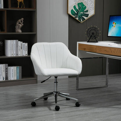 Cadeira Wek Ergonómica Giratória com Altura Ajustável - Branco – Design Moderno - Leva-Me Contigo - Móveis & Decoração