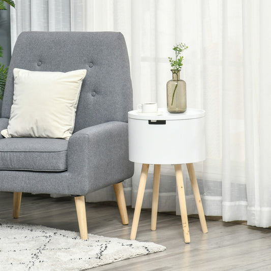 Mesa de Apoio Tamp – Branco – Design Nórdico - Leva-Me Contigo - Móveis & Decoração