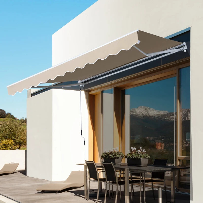 Ripley - TOLDO VERTICAL CON MANIVELA BLANCA 290X240CM