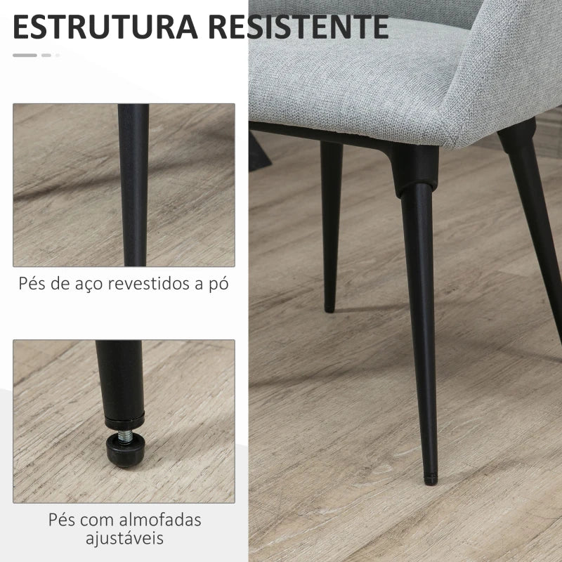 Cadeira Allegra em Linho - Design Moderno