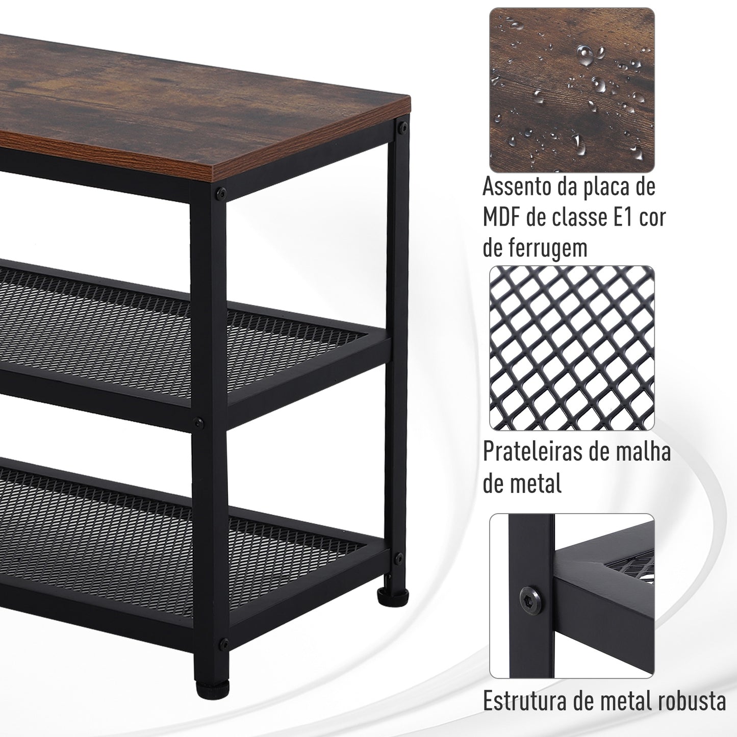 Sapateira Assan - Design Industrial - Leva-Me Contigo - Móveis & Decoração