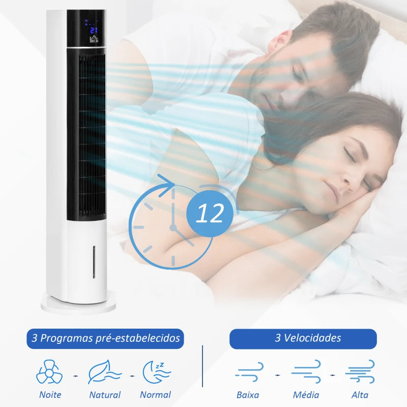 Ventoinha de Coluna de 3 Velocidades com Humidificador - 60W