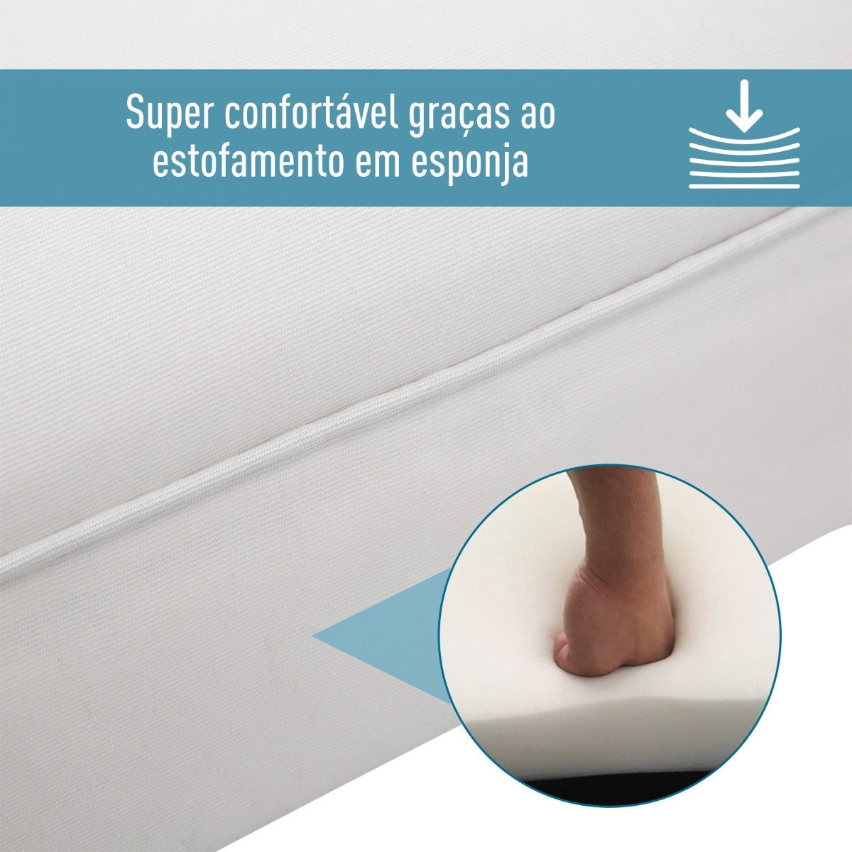 Banco Wissy - Branco - Design Moderno - Leva-Me Contigo - Móveis & Decoração