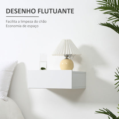 Conjunto de 2 Mesinhas de Cabeceira Hoten - Branco - Design Moderno