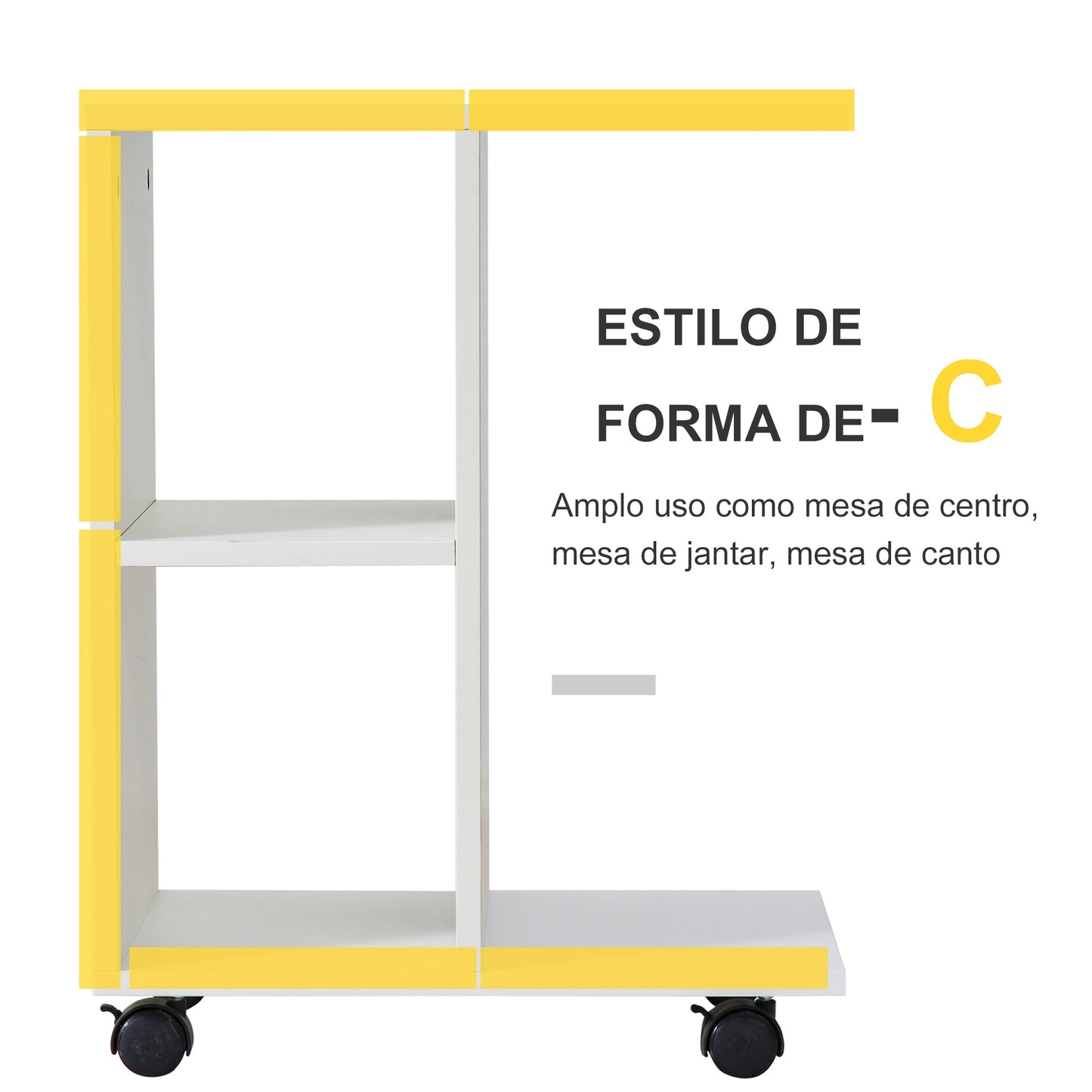 Mesa de Apoio Holo - Design Minimalista - Leva-Me Contigo - Móveis & Decoração