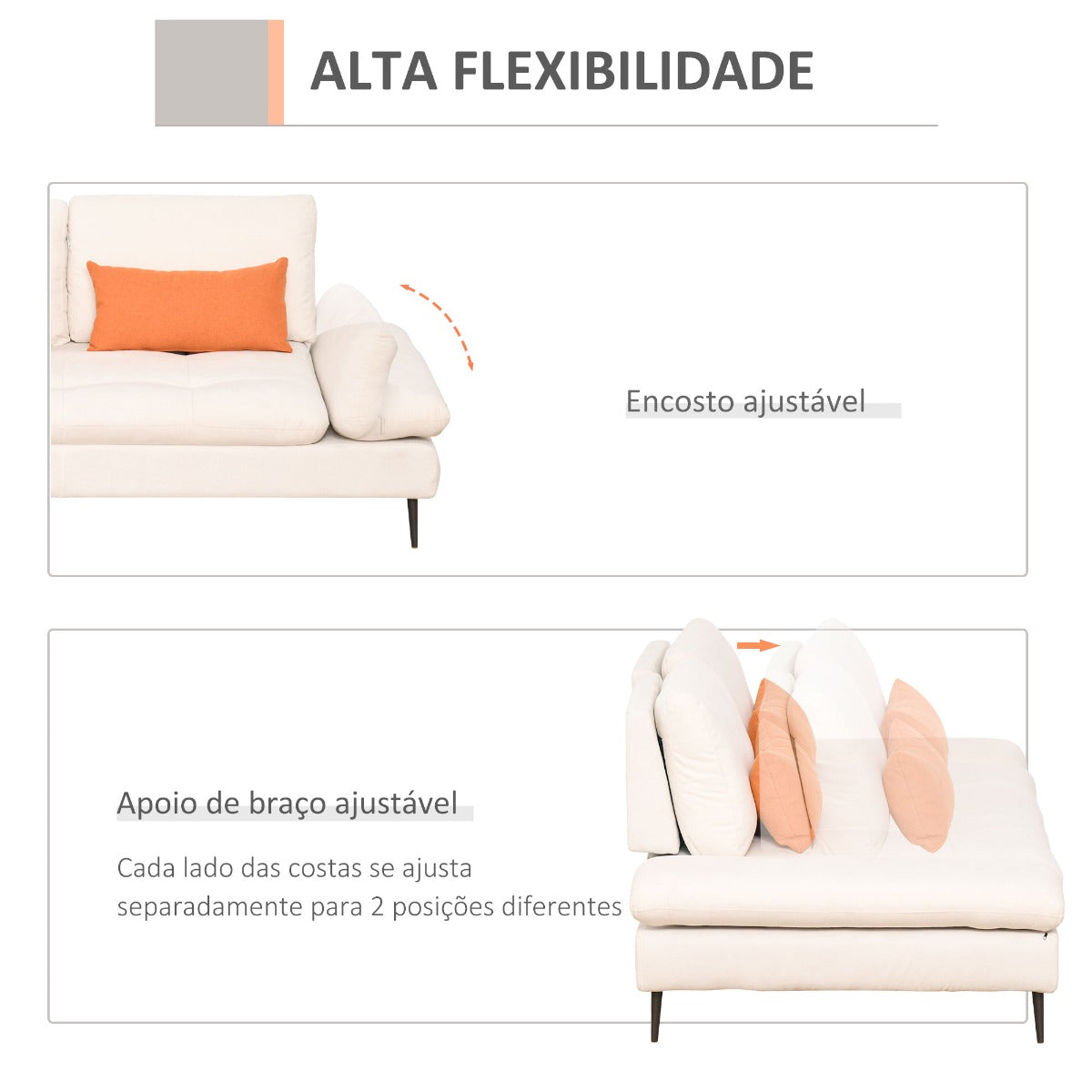 Sofá-Cama Lyon - Design Nórdico - Leva-Me Contigo - Móveis & Decoração