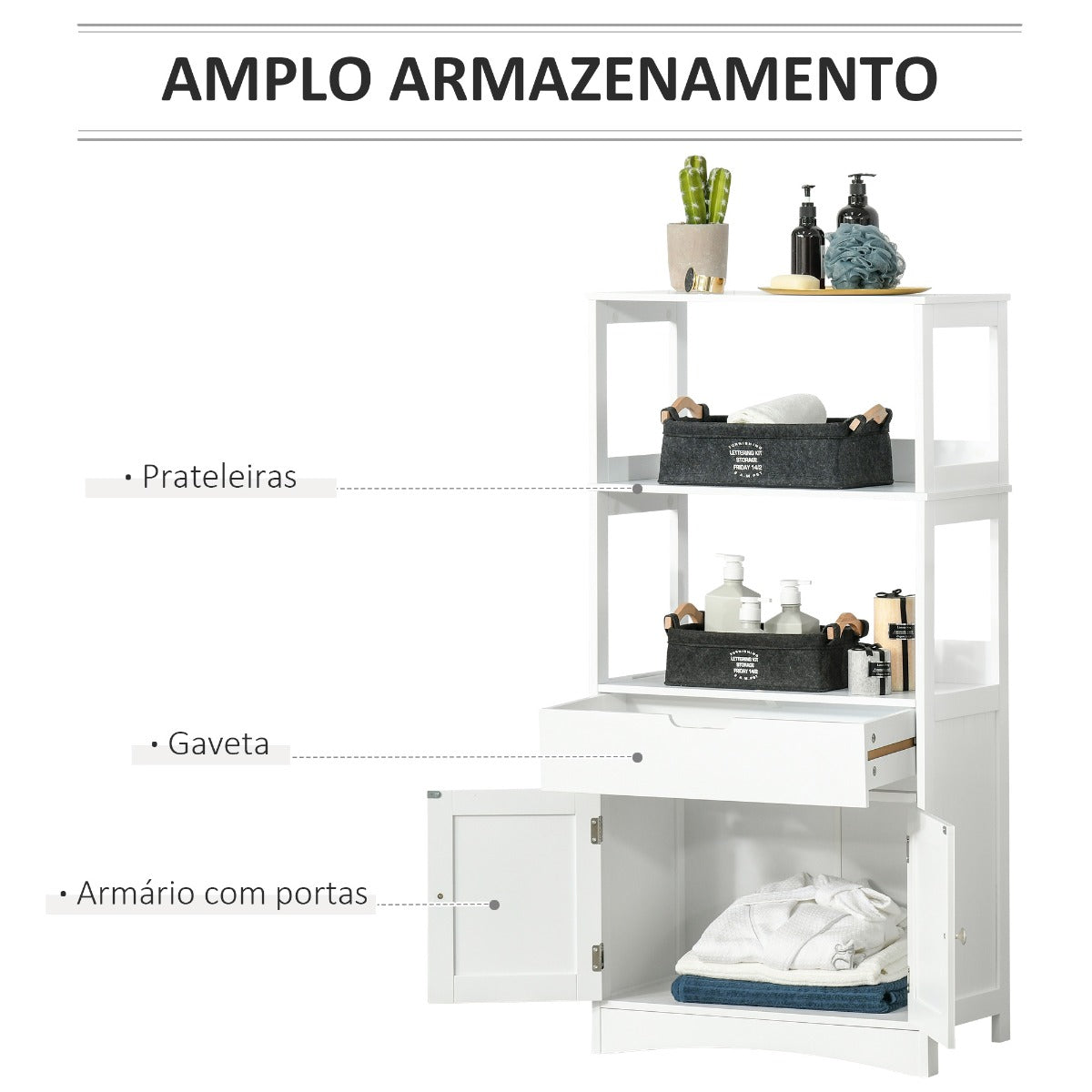 Armário Luna - Design Nórdico - Leva-Me Contigo - Móveis & Decoração