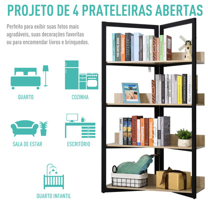 Estante Book - Design Industrial - Leva-Me Contigo - Móveis & Decoração