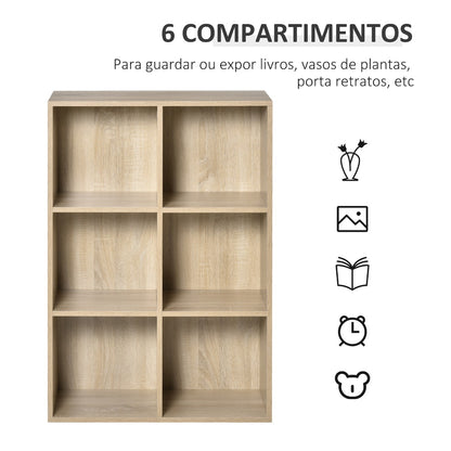 Estante Cube - Carvalho - Design Minimalista - Leva-Me Contigo - Móveis & Decoração