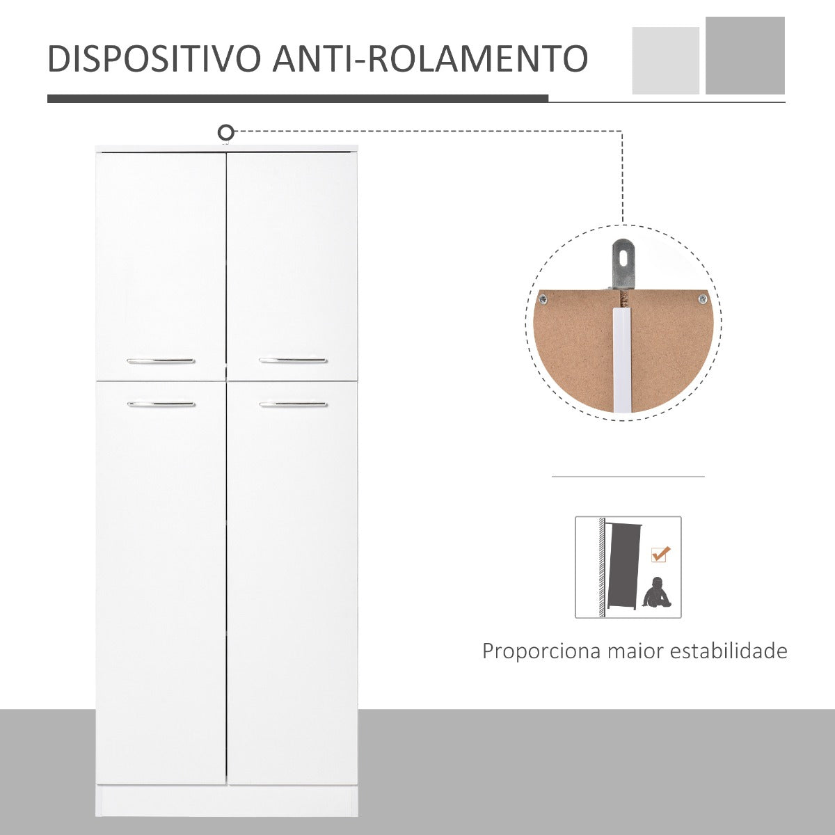 Armário Alto Arcos - Design Minimalista - Leva-Me Contigo - Móveis & Decoração