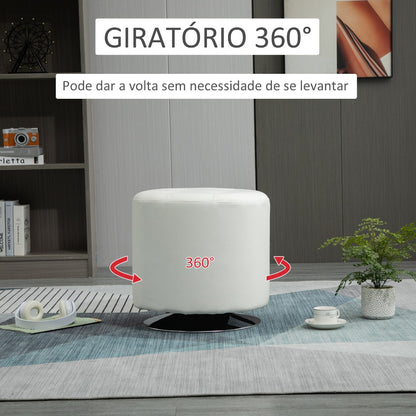 Puff Hotis - Branco - Design Moderno - Leva-Me Contigo - Móveis & Decoração