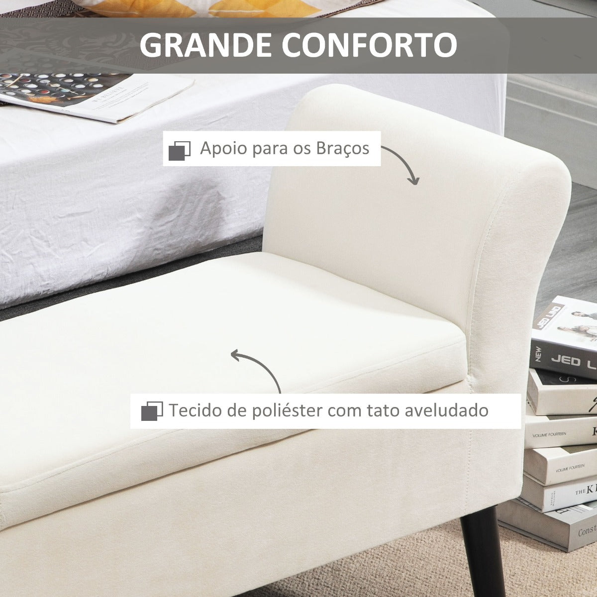 Banco Beum - Design Nórdico - Leva-Me Contigo - Móveis & Decoração