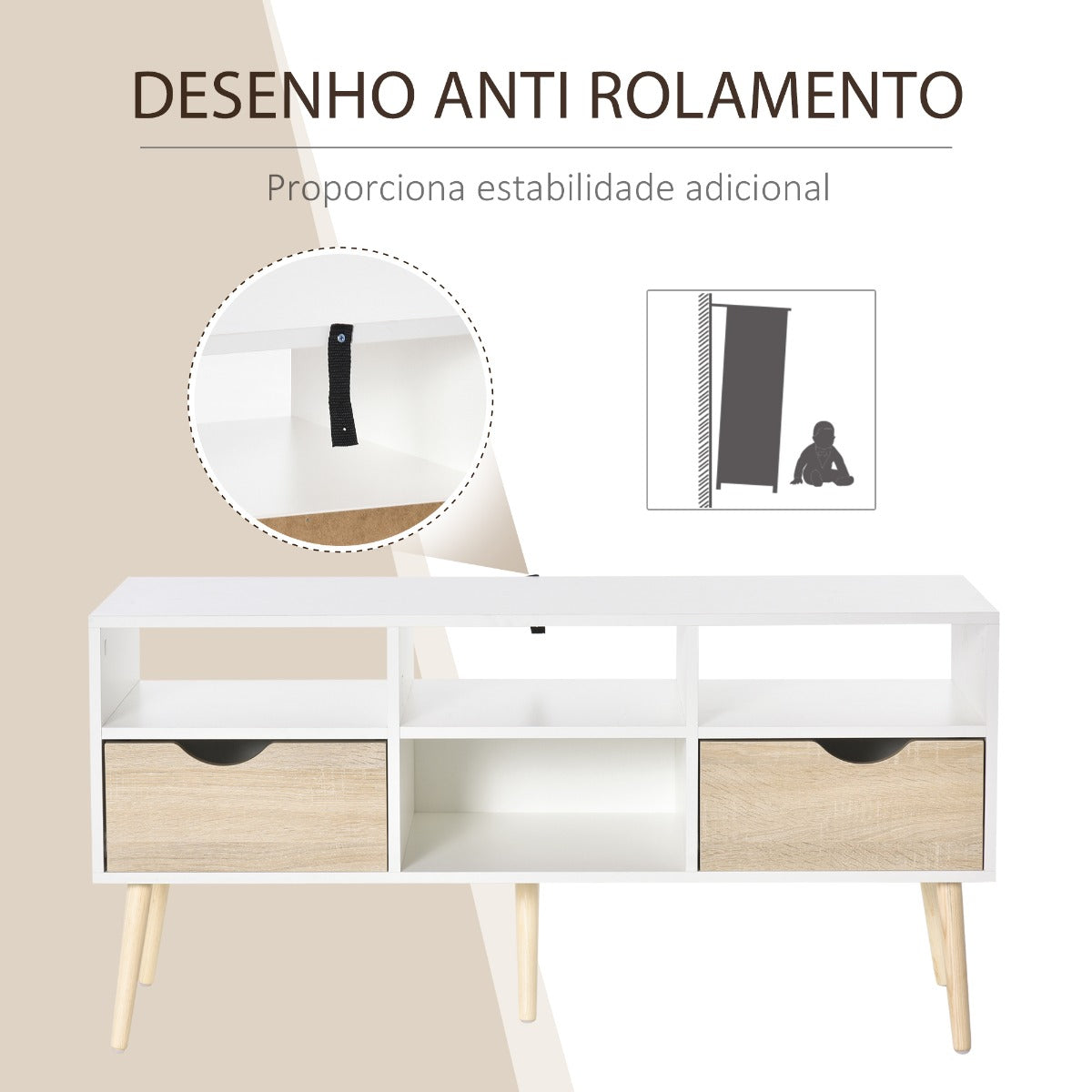 Móvel de TV Bhava - Design Moderno - Leva-Me Contigo - Móveis & Decoração