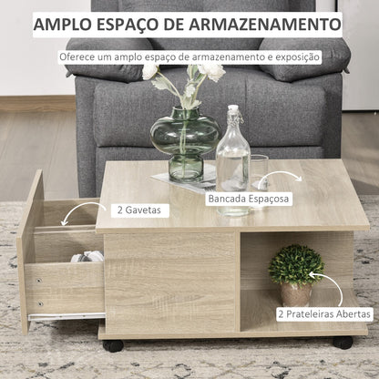 Mesa de Centro Claimy - Design Minimalista - Leva-Me Contigo - Móveis & Decoração