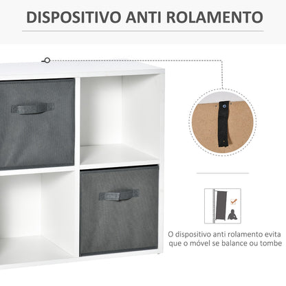 Estante Lelu de 4 Cubos - Design Nórdico - Leva-Me Contigo - Móveis & Decoração