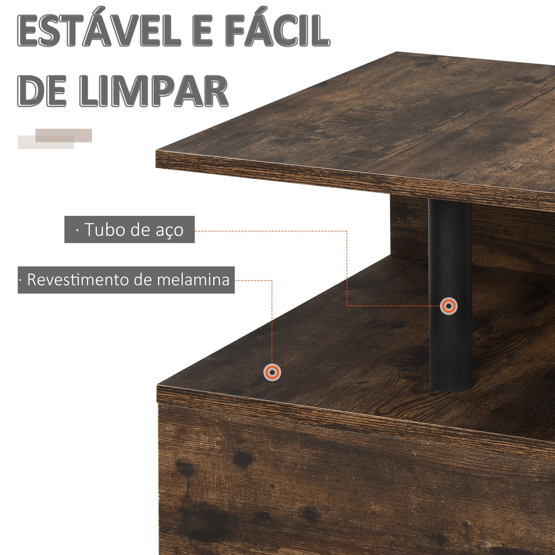 Mesa de Apoio Chaggy - Design Retro - Leva-Me Contigo - Móveis & Decoração