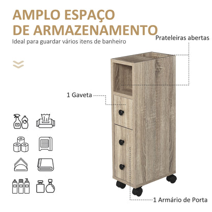 Móvel de Apoio Rest para Casa de Banho - Carvalho - Design Minimalista - Leva-Me Contigo - Móveis & Decoração