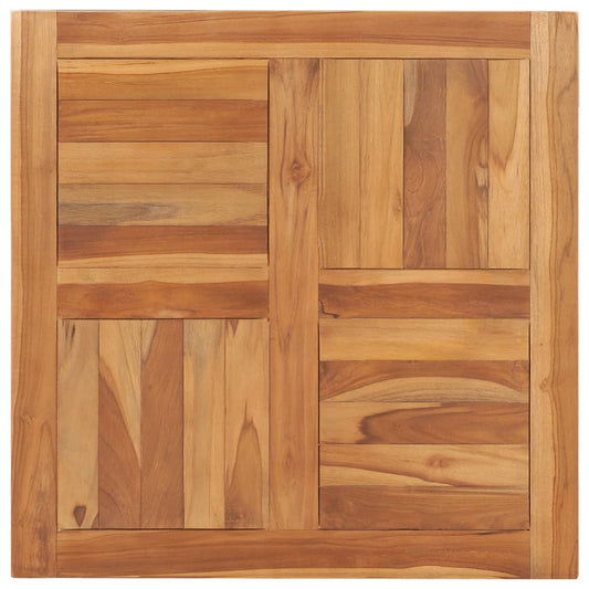 Tampo de mesa 70x70x2,5 cm madeira de teca maciça