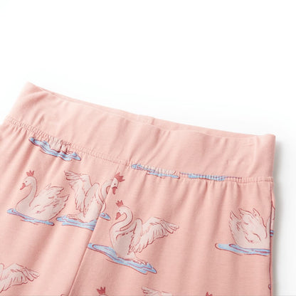 Pijama de manga comprida para criança rosa-claro 104