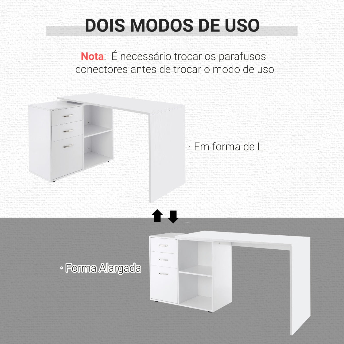 Secretária Afrodite - Design Moderno - Leva-Me Contigo - Móveis & Decoração