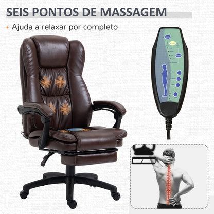 Cadeira Master com Altura Ajustável e 6 Pontos de Massagem Automáticos - Design Contemporâneo - Leva-Me Contigo - Móveis & Decoração