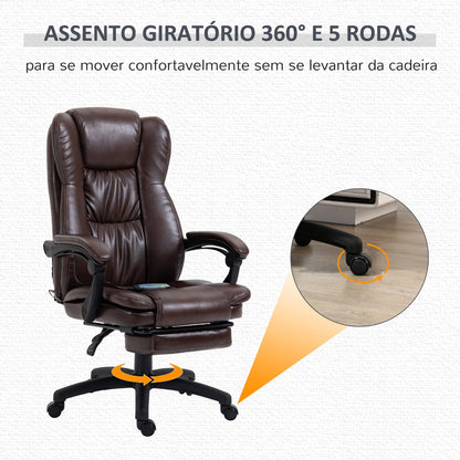 Cadeira Master com Altura Ajustável e 6 Pontos de Massagem Automáticos - Design Contemporâneo - Leva-Me Contigo - Móveis & Decoração