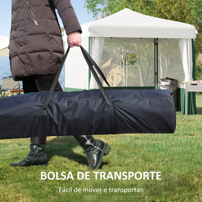 Tenda Dobrável com Janelas e Altura Ajustável - 3x3m