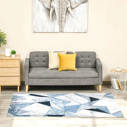 Tapete Geo Azul - 230x160cm - Design Moderno