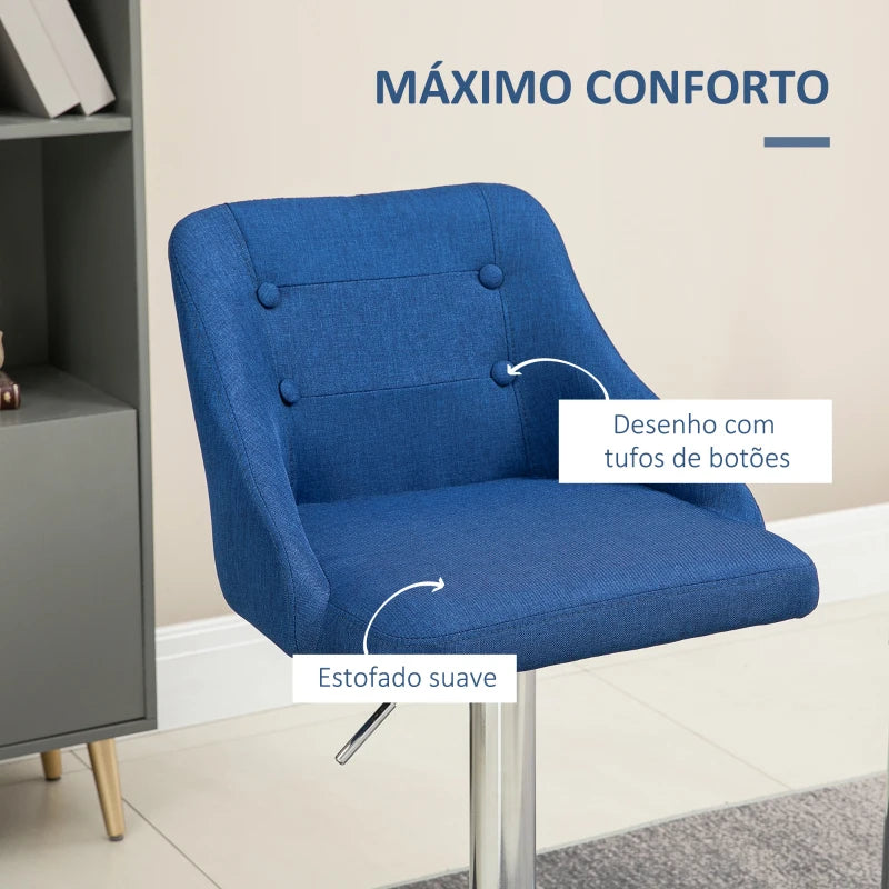 Conjunto de 2 Bancos Altos Salma - Design Moderno