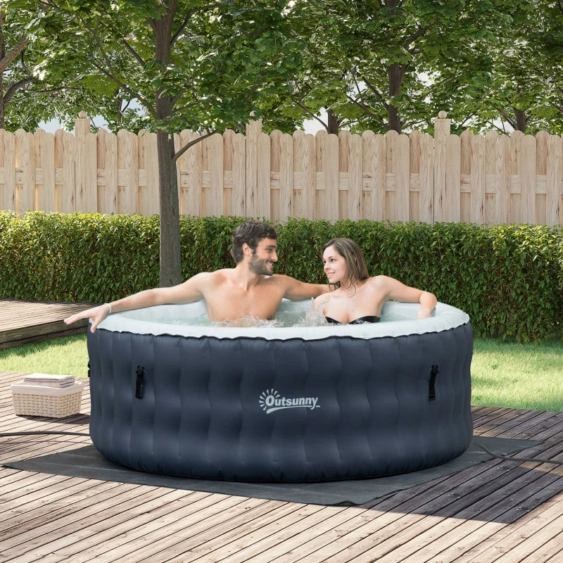 Jacuzzi Insuflável com 108 Jatos de Massagem, Aquecimento e Controlo Remoto -  Ø195x68cm