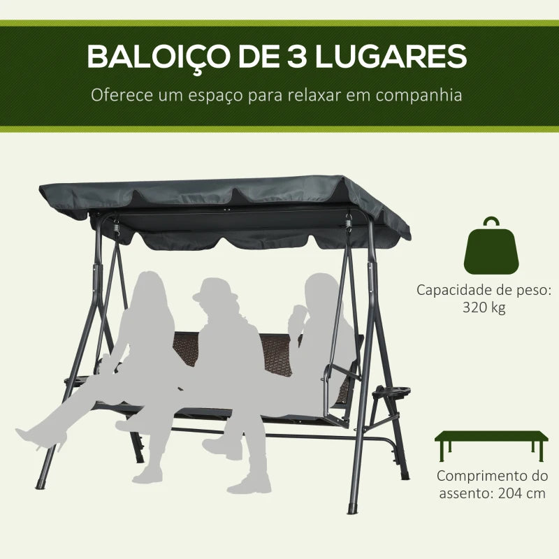 Baloiço de Jardim MovingOn em Vime - Design Natura