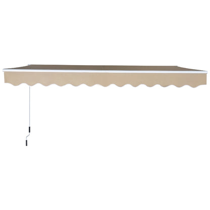 Toldo Dobrável com Manivela - 3,5x2,5m - Creme